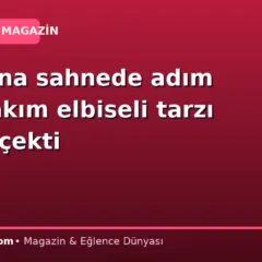 20. yılına sahnede adım attı: Takım elbiseli tarzı dikkat çekti
