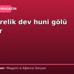 22 metrelik dev huni gölü yutuyor