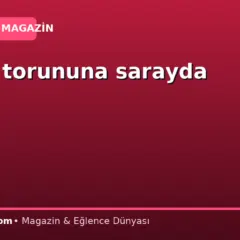 4 aylık torununa sarayda davet