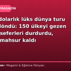 440 bin dolarlık lüks dünya turu kabusa döndü: 150 ülkeyi gezen geminin seferleri durdurdu, yolcular mahsur kaldı