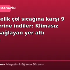 49 derecelik çöl sıcağına karşı 9 metre derine indiler: Klimasız serinlik sağlayan yer altı kasabası