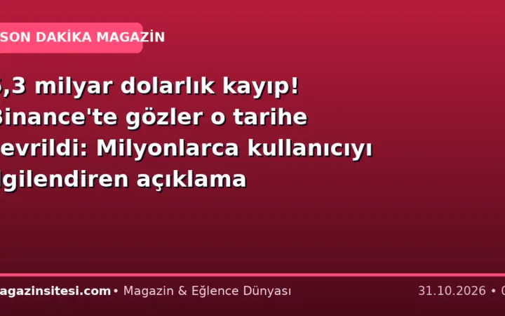 6,3 milyar dolarlık kayıp! Binance’te gözler o tarihe çevrildi: Milyonlarca kullanıcıyı ilgilendiren açıklama