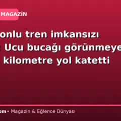 696 vagonlu tren imkansızı başardı: Ucu bucağı görünmeyen dev 861 kilometre yol katetti