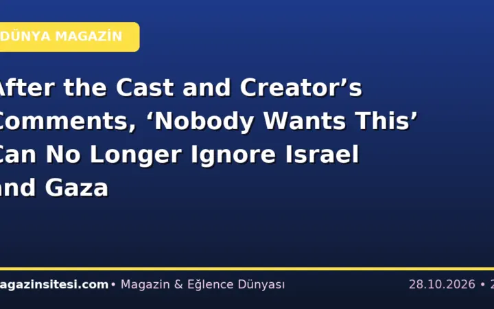 After the Cast and Creator’s Comments, ‘Nobody Wants This’ Can No Longer Ignore Israel and Gaza