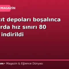 Akaryakıt depoları boşalınca otoyollarda hız sınırı 80 km/s’ye indirildi