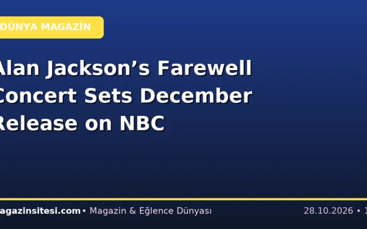 Alan Jackson’s Farewell Concert Sets December Release on NBC