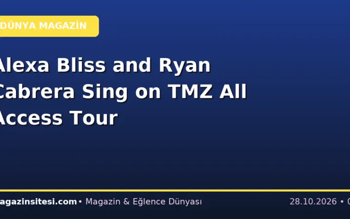 Alexa Bliss and Ryan Cabrera Sing on TMZ All Access Tour