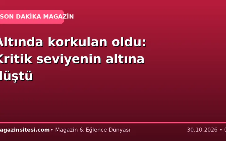 Altında korkulan oldu: Kritik seviyenin altına düştü