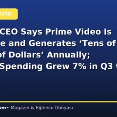 Amazon CEO Says Prime Video Is Profitable and Generates ‘Tens of Billions of Dollars’ Annually; Content Spending Grew 7% in Q3 to $5.9 Billion