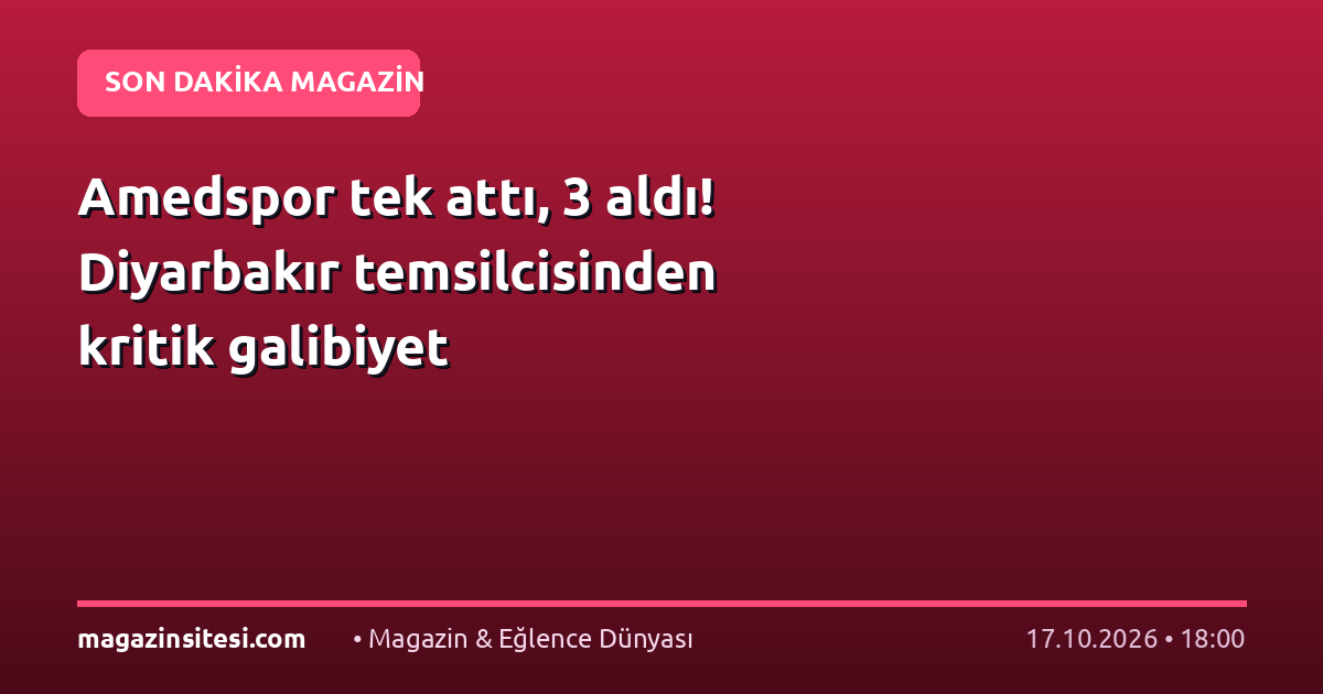 Amedspor tek attı, 3 aldı! Diyarbakır temsilcisinden kritik galibiyet