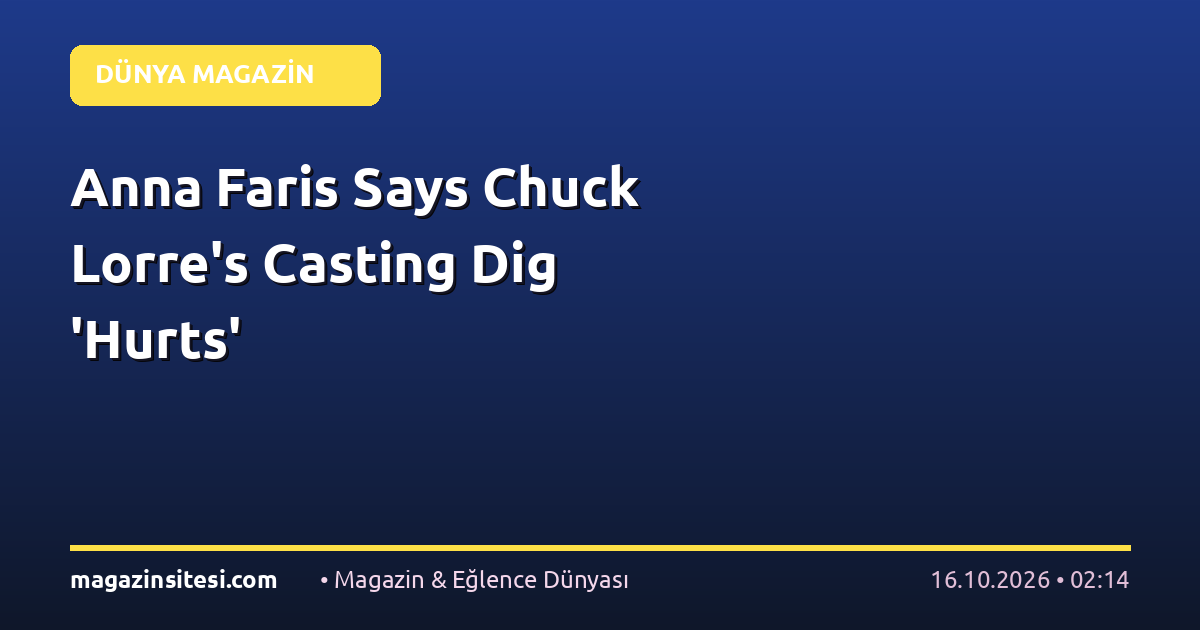Anna Faris Says Chuck Lorre’s Casting Dig ‘Hurts’