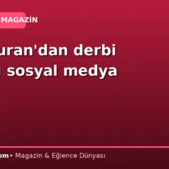 Arda Turan’dan derbi sonrası sosyal medya uyarısı