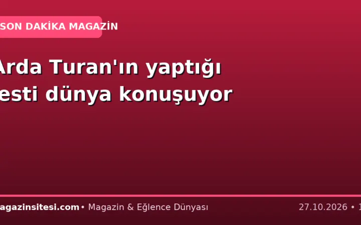 Arda Turan’ın yaptığı jesti dünya konuşuyor