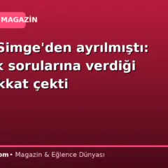 Şarkıcı Simge’den ayrılmıştı: Yeni aşk sorularına verdiği yanıt dikkat çekti
