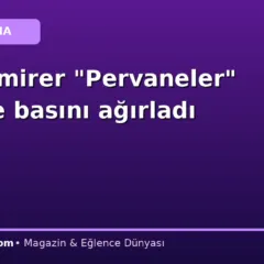 Ata Demirer “Pervaneler” setinde basını ağırladı