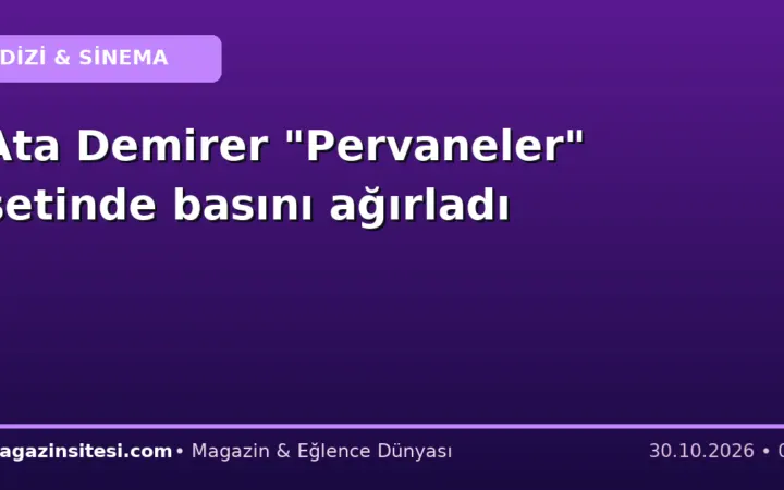 Ata Demirer “Pervaneler” setinde basını ağırladı