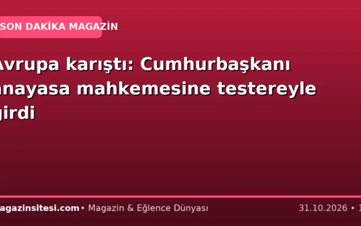 Avrupa karıştı: Cumhurbaşkanı anayasa mahkemesine testereyle girdi