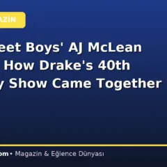Backstreet Boys’ AJ McLean Reveals How Drake’s 40th Birthday Show Came Together