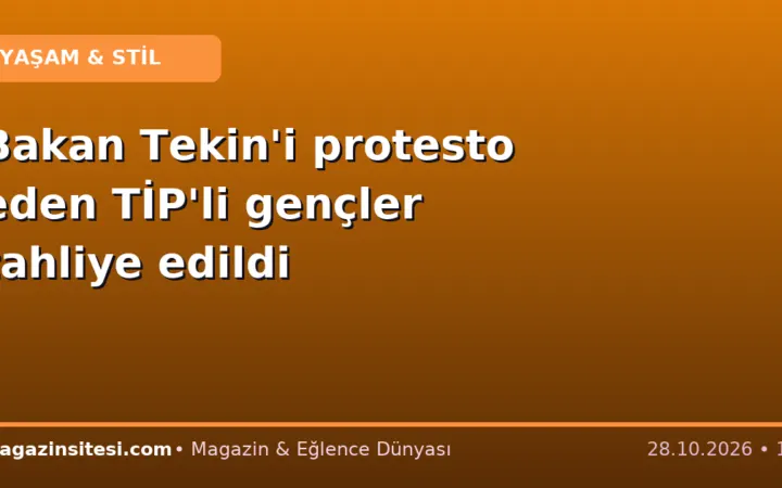 Bakan Tekin’i protesto eden TİP’li gençler tahliye edildi