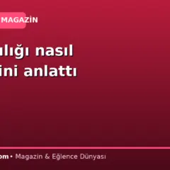 Bağımlılığı nasıl yendiğini anlattı
