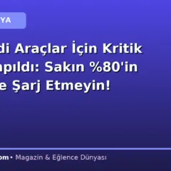 Bazı Audi Araçlar İçin Kritik Uyarı Yapıldı: Sakın %80’in Üzerinde Şarj Etmeyin!
