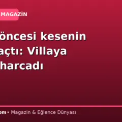 Bebek öncesi kesenin ağzını açtı: Villaya servet harcadı