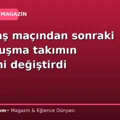 Beşiktaş maçından sonraki bu konuşma takımın kaderini değiştirdi