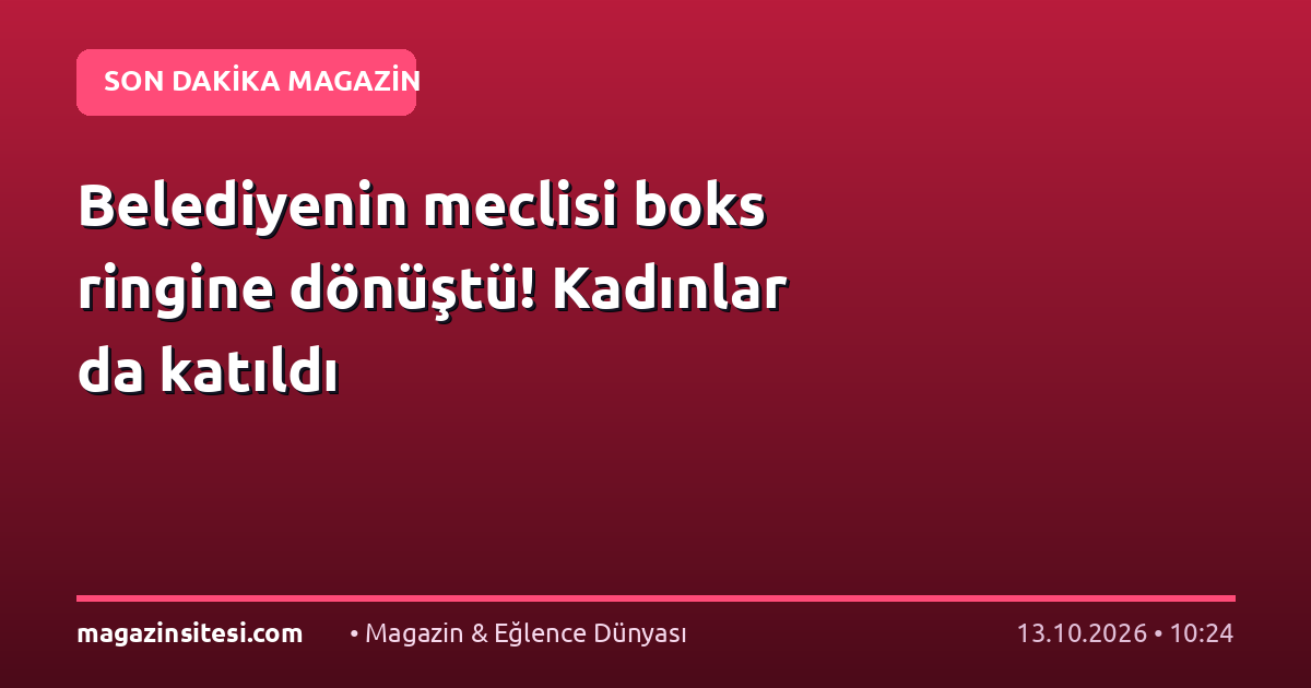 Belediyenin meclisi boks ringine dönüştü! Kadınlar da katıldı
