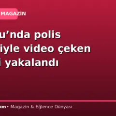 Beyoğlu’nda polis kıyafetiyle video çeken şüpheli yakalandı