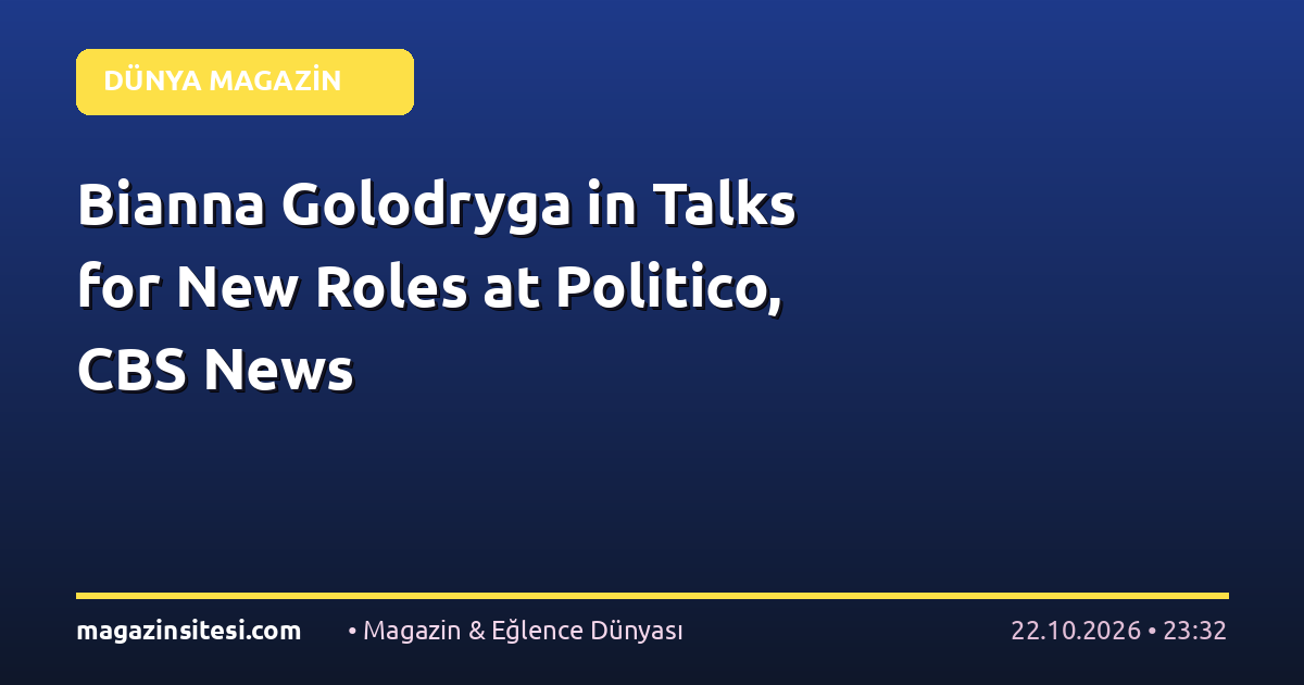 Bianna Golodryga in Talks for New Roles at Politico, CBS News