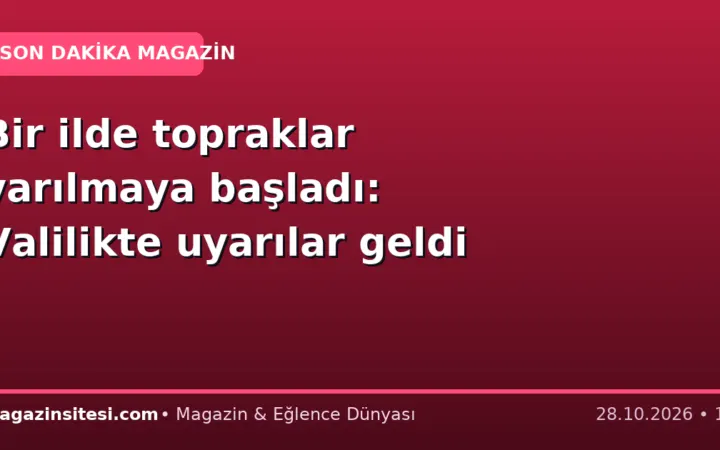 Bir ilde topraklar yarılmaya başladı: Valilikte uyarılar geldi