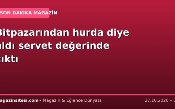 Bitpazarından hurda diye aldı servet değerinde çıktı