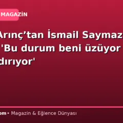 Bülent Arınç’tan İsmail Saymaz tepkisi: ‘Bu durum beni üzüyor ve utandırıyor’