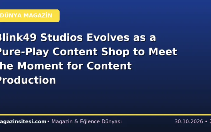 Blink49 Studios Evolves as a Pure-Play Content Shop to Meet the Moment for Content Production