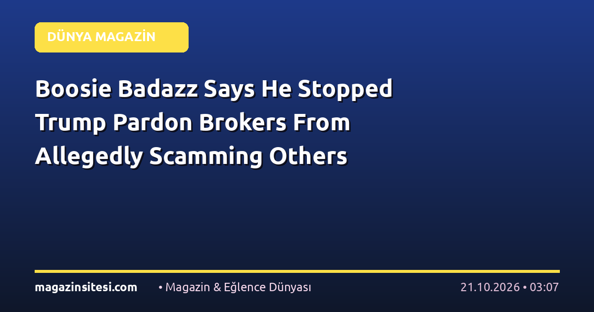 Boosie Badazz Says He Stopped Trump Pardon Brokers From Allegedly Scamming Others