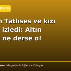 İbrahim Tatlıses ve kızı derbiyi izledi: Altın Ufağım ne derse o!