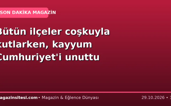 Bütün ilçeler coşkuyla kutlarken, kayyum Cumhuriyet’i unuttu