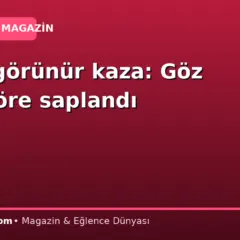 Bu da görünür kaza: Göz göre göre saplandı