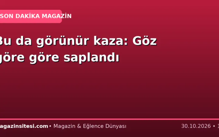 Bu da görünür kaza: Göz göre göre saplandı