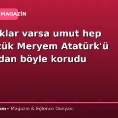 Bu çocuklar varsa umut hep var: Küçük Meryem Atatürk’ü yağmurdan böyle korudu