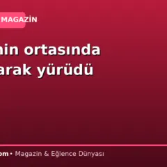 Caddenin ortasında havlayarak yürüdü