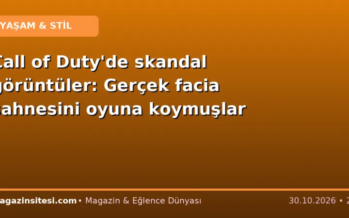 Call of Duty’de skandal görüntüler: Gerçek facia sahnesini oyuna koymuşlar