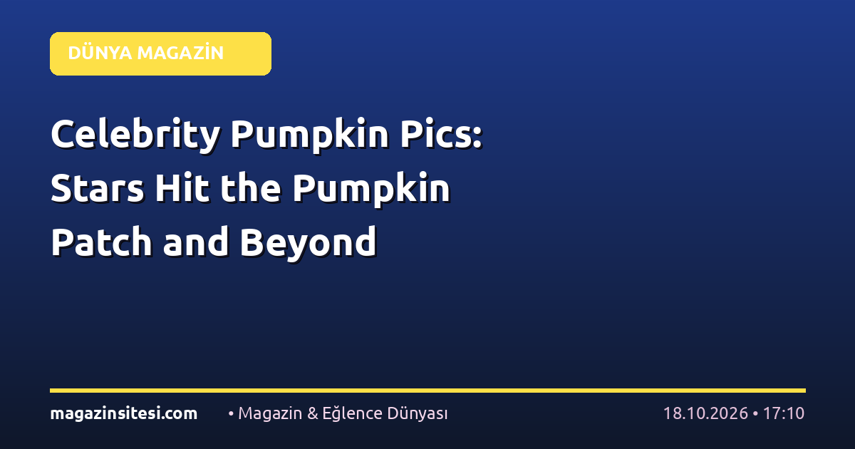 Celebrity Pumpkin Pics: Stars Hit the Pumpkin Patch and Beyond