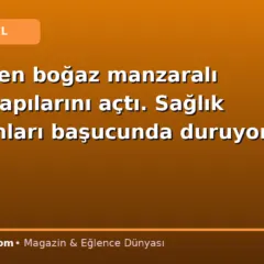Cenk Eren boğaz manzaralı evinin kapılarını açtı. Sağlık ekipmanları başucunda duruyor