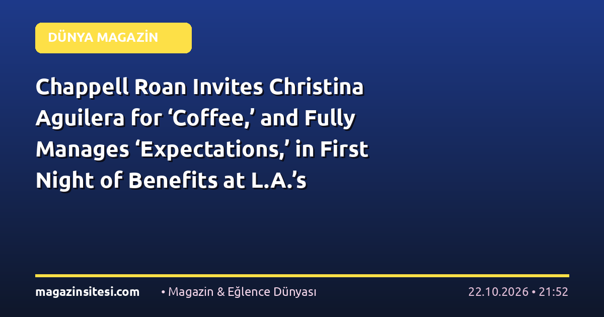 Chappell Roan Invites Christina Aguilera for ‘Coffee,’ and Fully Manages ‘Expectations,’ in First Night of Benefits at L.A.’s Shrine: Concert Review
