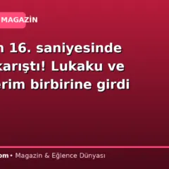 Derbinin 16. saniyesinde ortalık karıştı! Lukaku ve Abdülkerim birbirine girdi