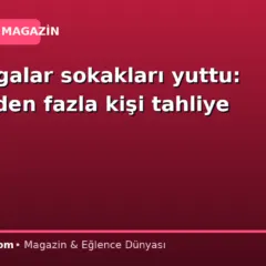 Dev dalgalar sokakları yuttu: 180 binden fazla kişi tahliye edildi