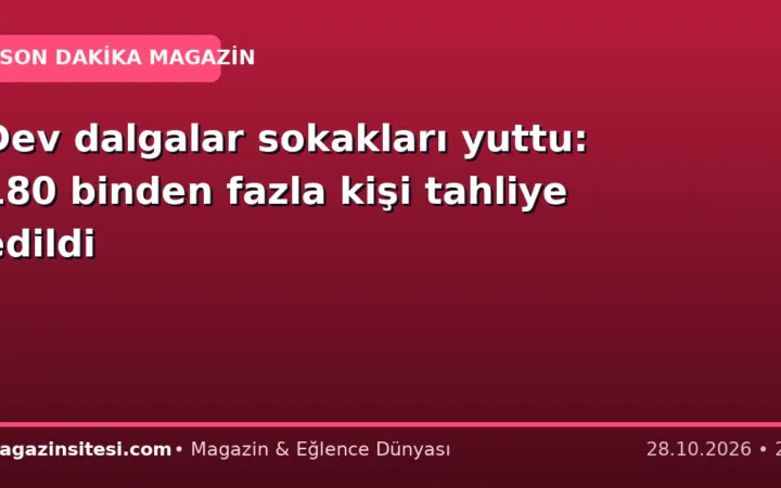 Dev dalgalar sokakları yuttu: 180 binden fazla kişi tahliye edildi