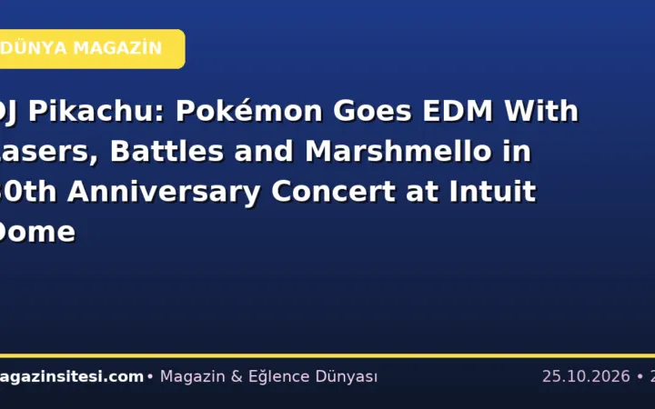 DJ Pikachu: Pokémon Goes EDM With Lasers, Battles and Marshmello in 30th Anniversary Concert at Intuit Dome