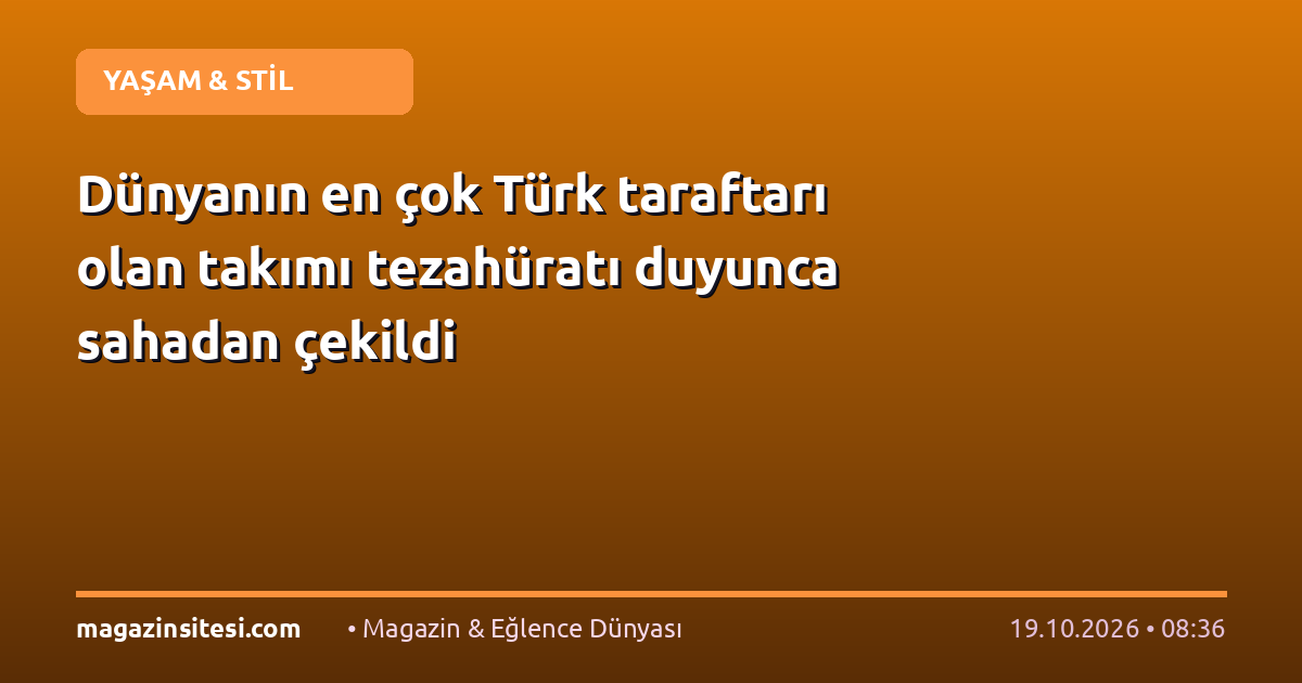 Dünyanın en çok Türk taraftarı olan takımı tezahüratı duyunca sahadan çekildi